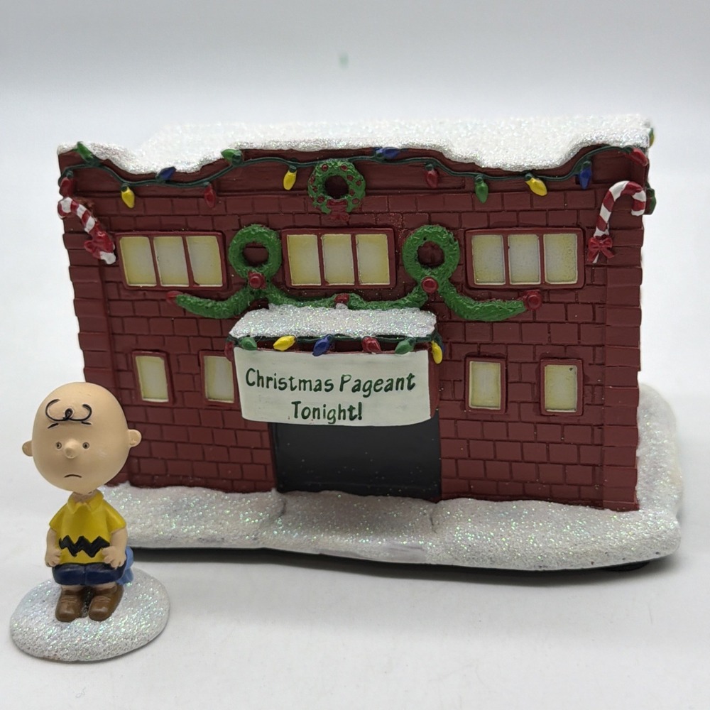 Hawthorne Village Peanuts Christmas Village Christmas Pageant School 14-01254-00